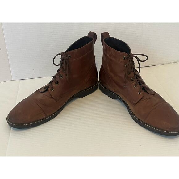 Cole Haan Boots Mens Grandzero Lug Boots Brown Sz 13 M - Picture 6 of 8